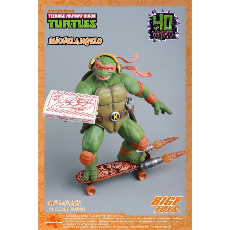 

Pre-Sale BIGFTOYS 1/6 Scale Teenage Mutant Ninja Turtles Michelangelo 40th Anniversary BIGF-004