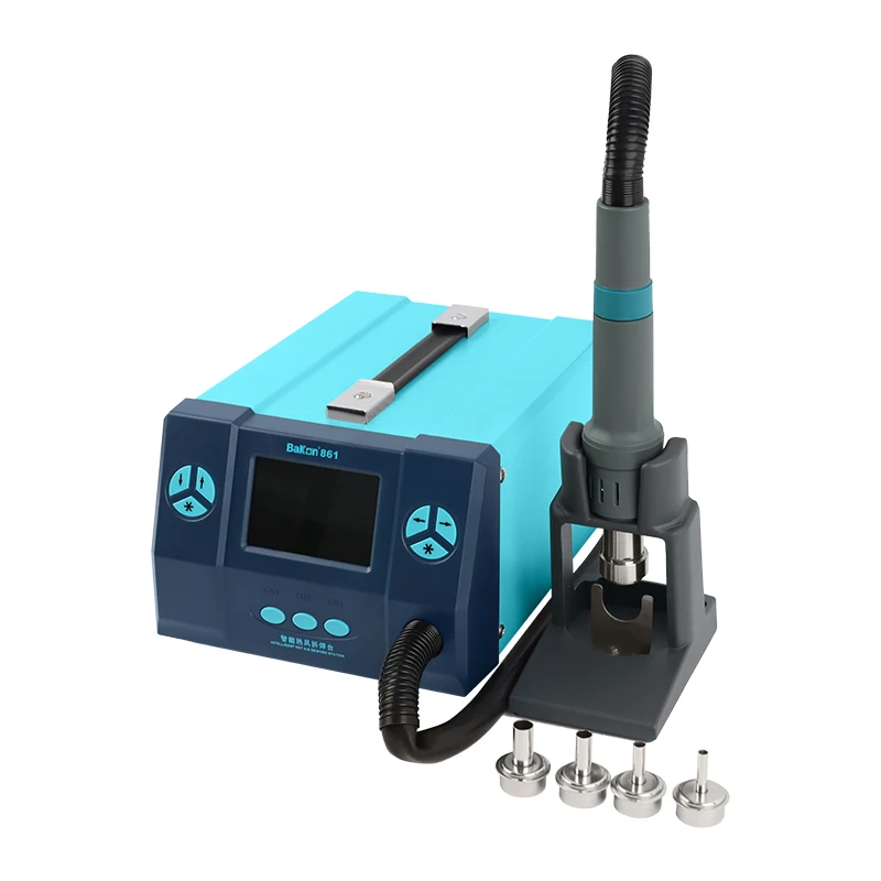 Bakon BK861 1000W Bga Hot air Blower Soldering Gun with Mobile Phone Repairing Station