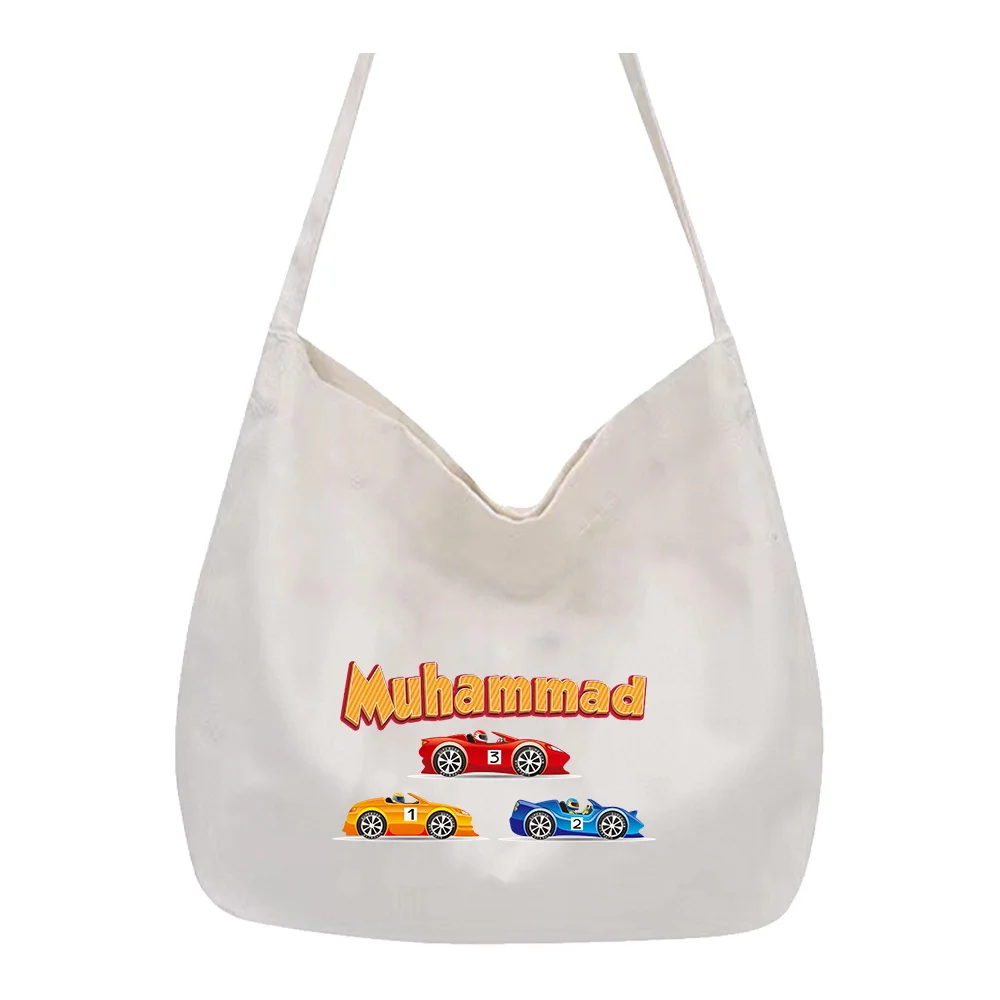 Customized Name New Women's Canvas Shoulder Bag Eco Friendly Multi Functional Storage Bag Customized Product