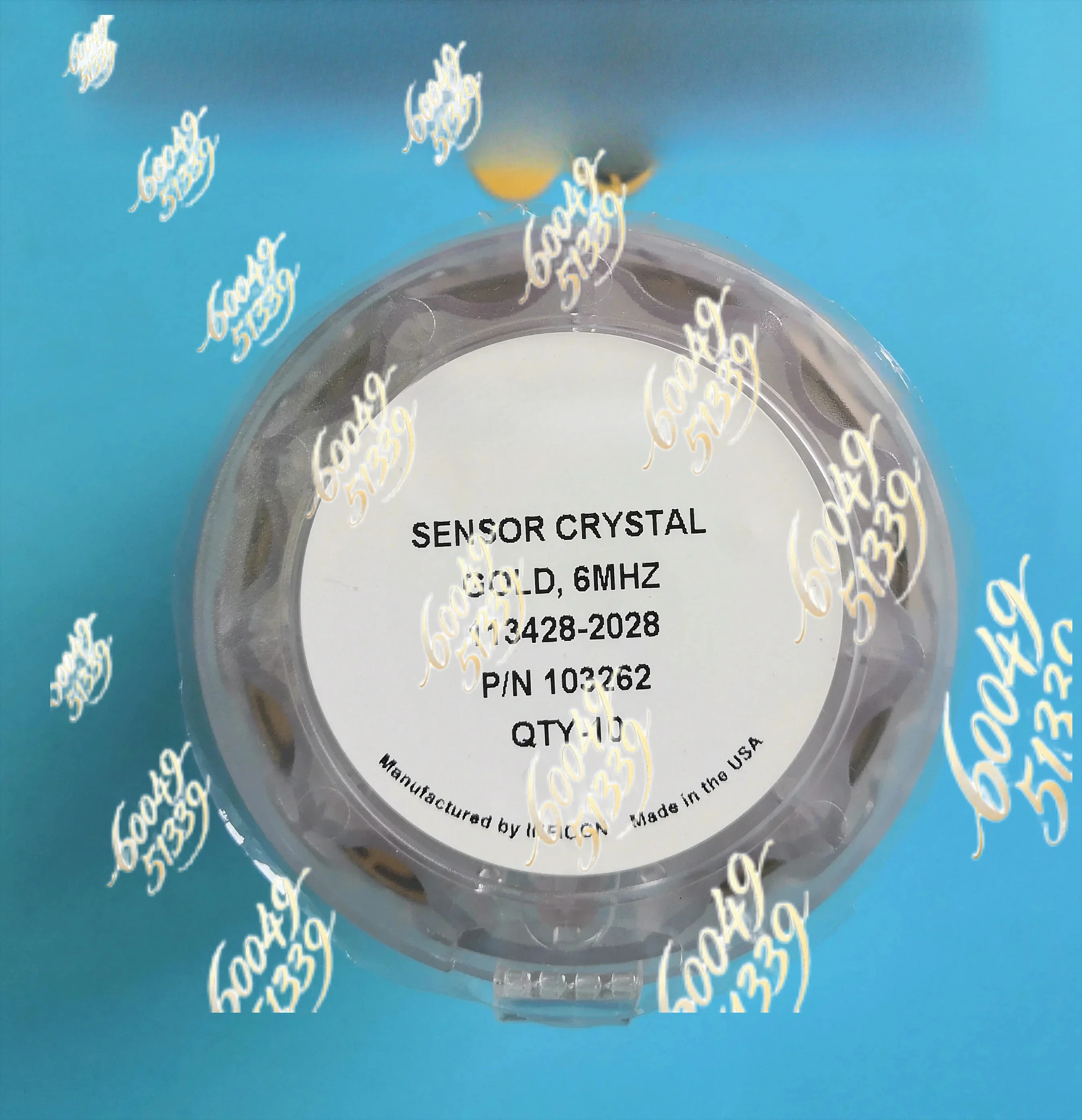 apply to 10Pcs 10 pieces MAXTEK Oscillator 103264 103263 Alloy, Gold Plated Oscillator Quartz Wafer Electrode Wafer 6MHZ