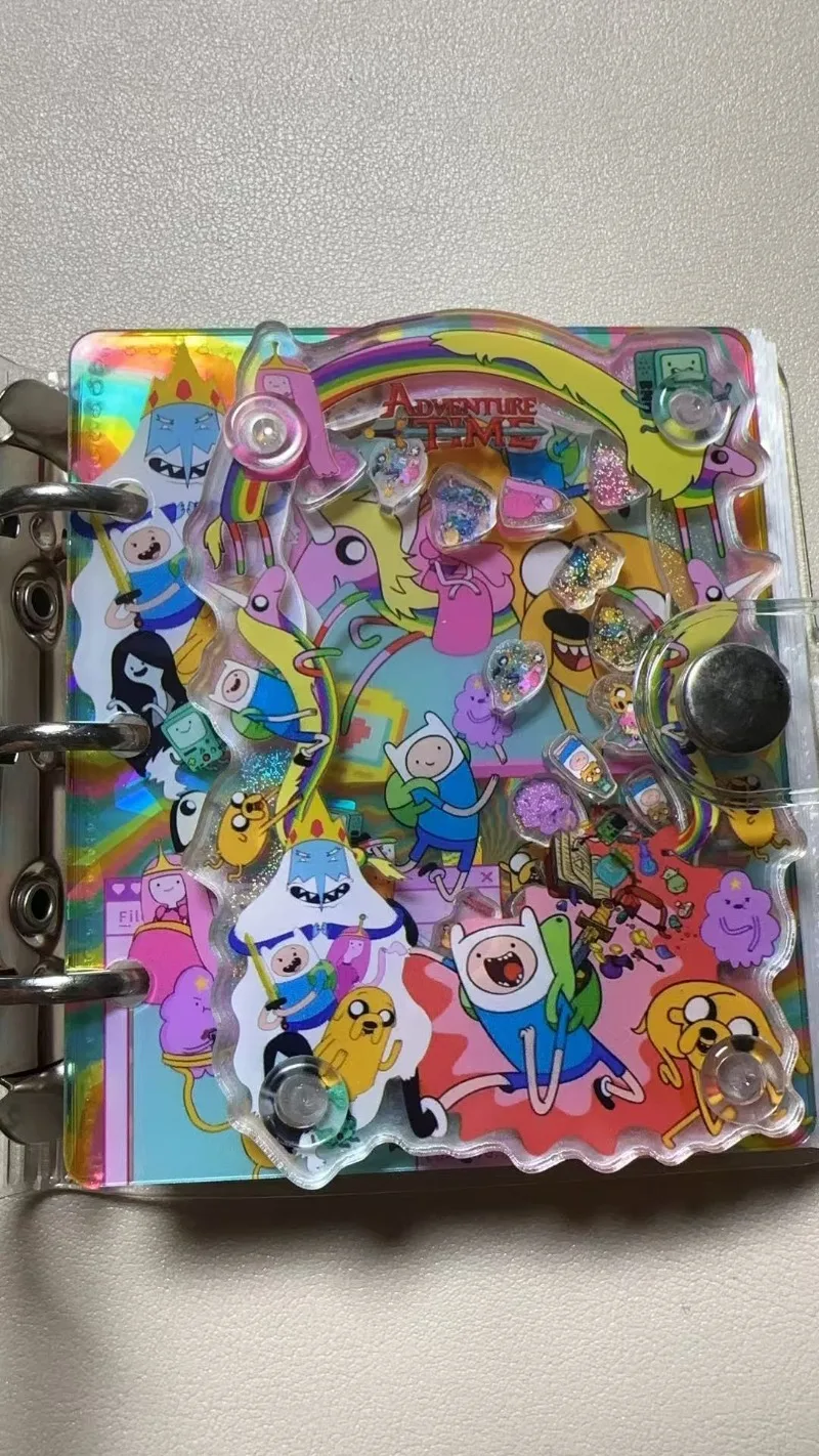 كتاب بطاقات AcrylicA8، رسوم متحركة كرتونية، مجموعة ألعاب تخزين أوراق فضفاضة ثنائية الأبعاد، بطاقة بنك الصور، هدية عيد HelloKitty