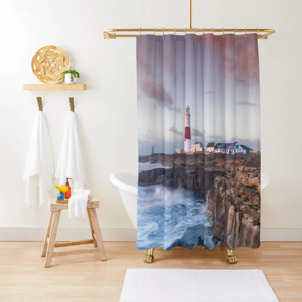 

Lighthouse England Shower Curtain Waterproof Bathroom Shower Waterproof Fabric Shower Modern Bathroom Accessories Curtain