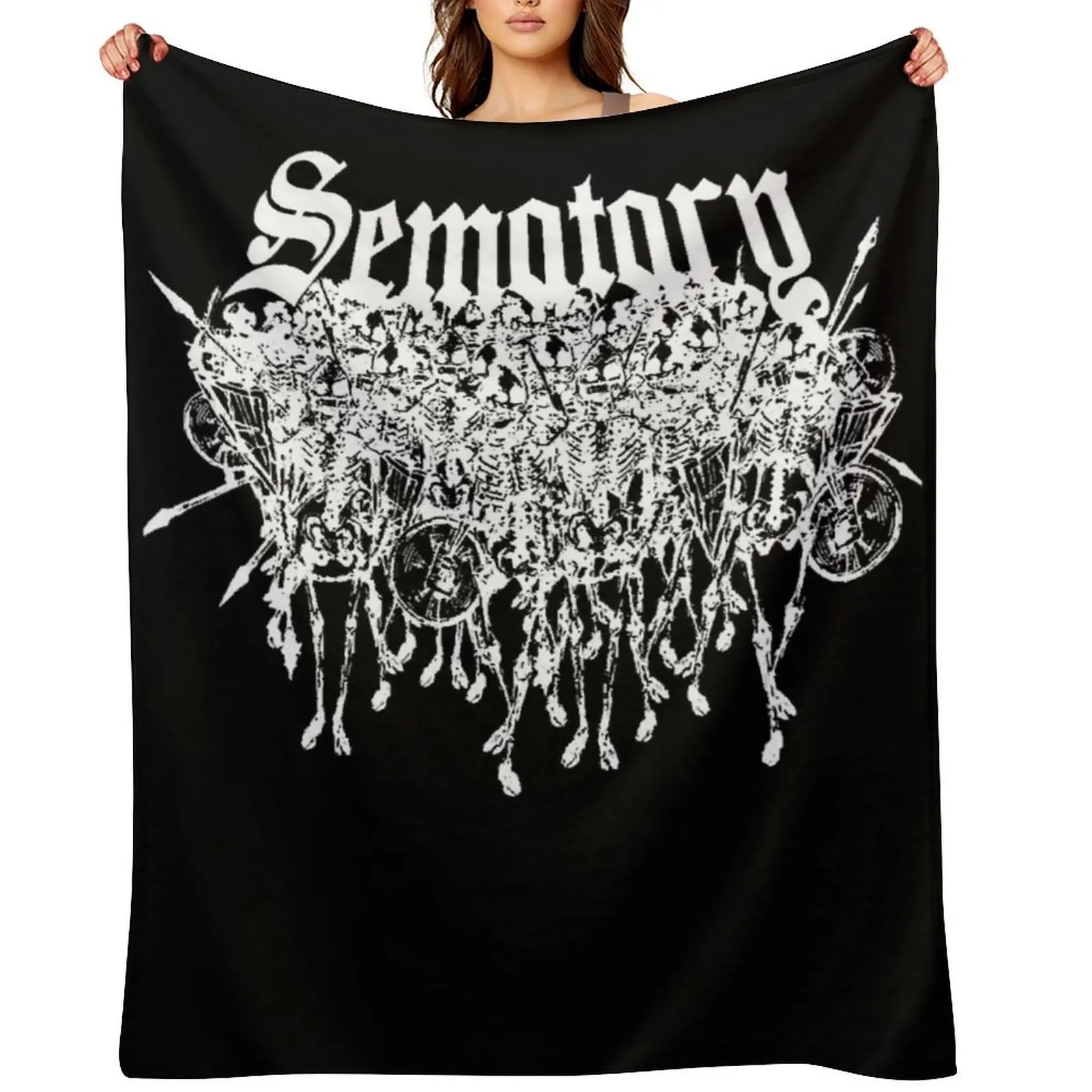

Sematary Logo Essential Throw Blanket Hairys warm for winter Tourist Bed Blankets