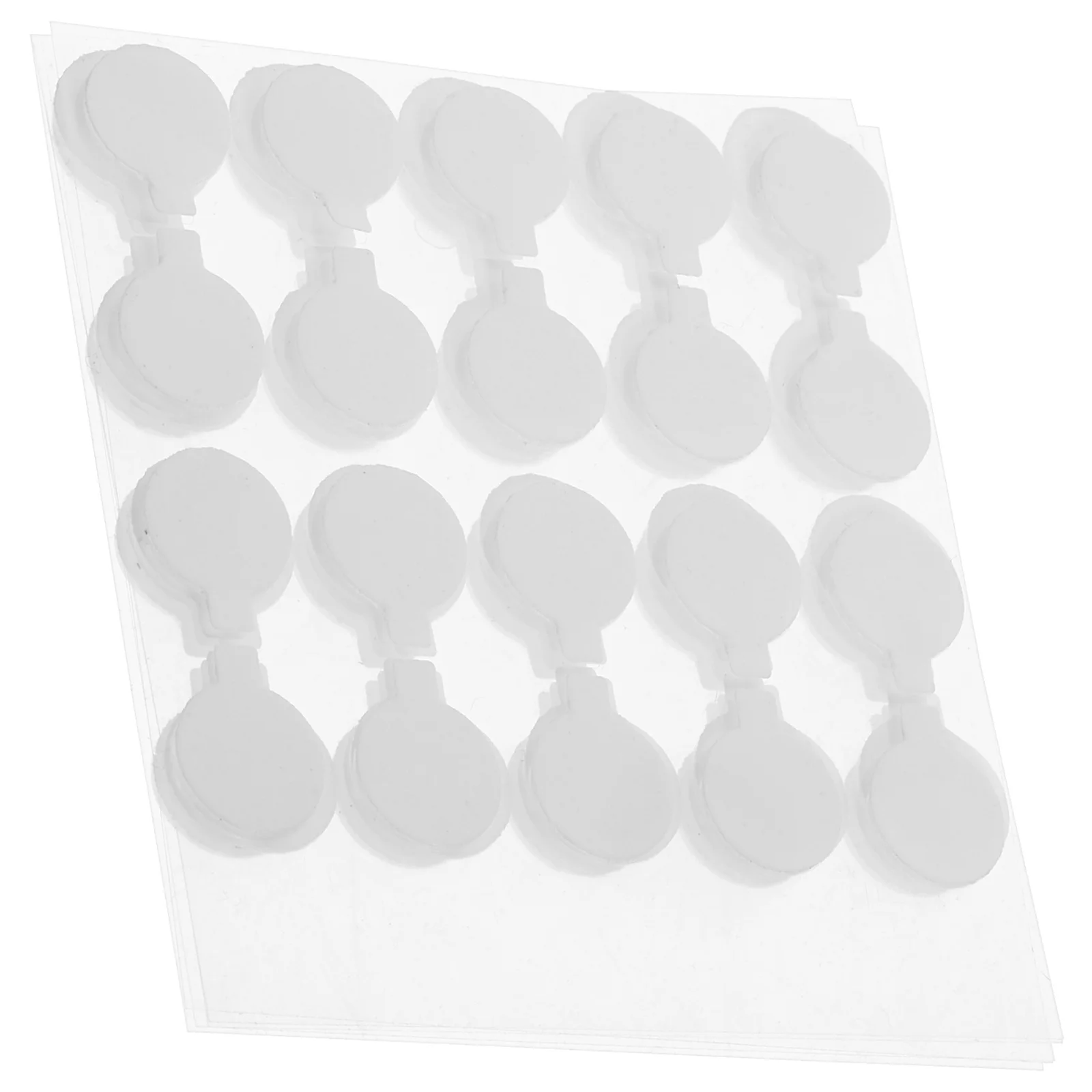 100 szt. Dwustronnych naklejek nano-adhezyjnych w kształcie okrągłych kropek, etykiety do zamykania, kodowania, sortowania, pakowania prezentów, do użytku biurowego, papier do naklejek.