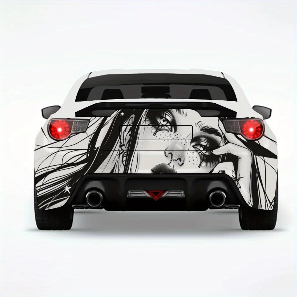 

Gothic Dark - Style Girl,Vinyl Decal for Car Rear, Waterproof Self-Adhesive Vinyl Stickers for Vehicle Tail and Bumper, Decorati