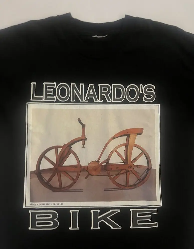 Vintage 90s Da Vinci Art Leonardo T Shirt Museum Size Large Sharp RARE 100% Cotton Streetwear High Quality