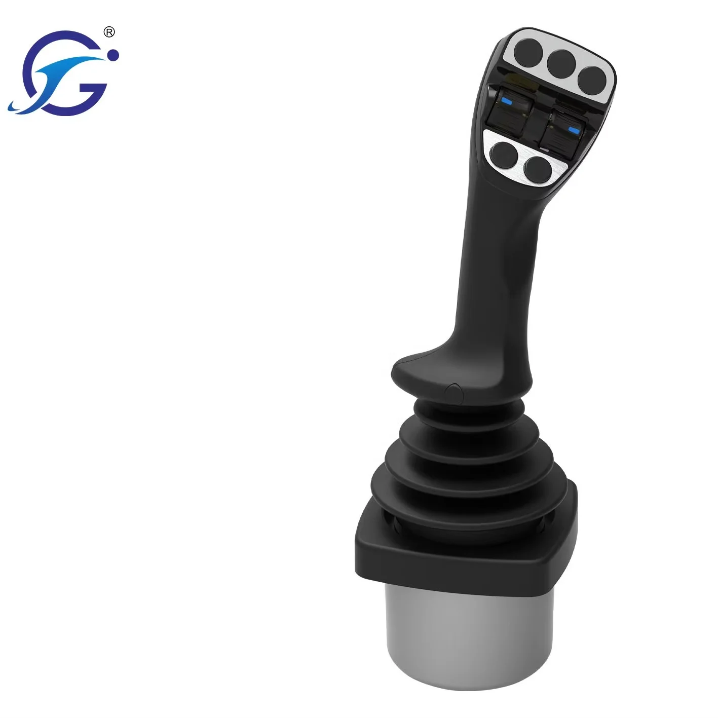 Industrial Handle with Grip Supplier  Hall Effect Joystick with A Variety of Grip Deadman Switch