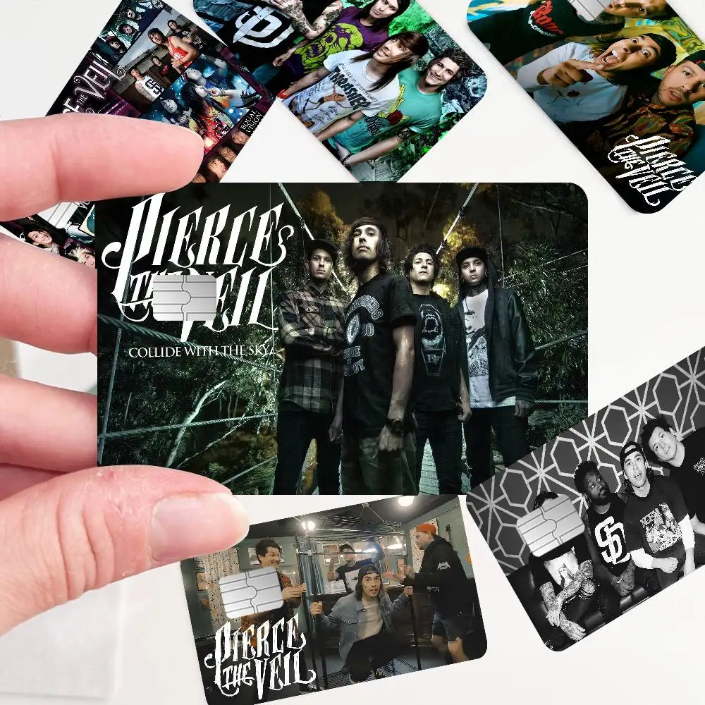 P-Pierce The V-Veil Band Anmie Sticker Film Skin Cover For Credit Card Debit Bank Card Front