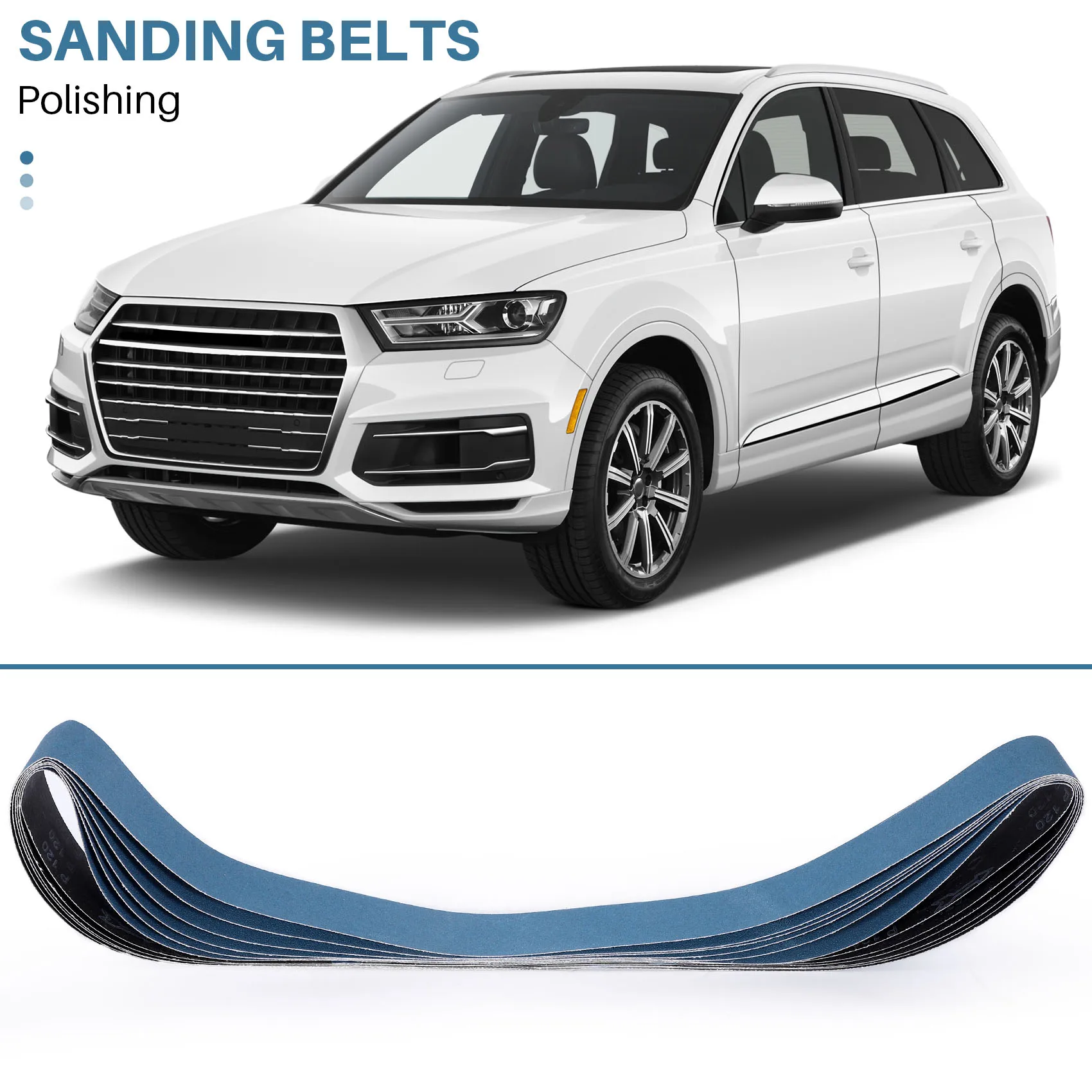 

ABVG-6Pcs 2 X 72 Inch 120 Grit Zirconia Sanding Belts Metal Grinding Polishing