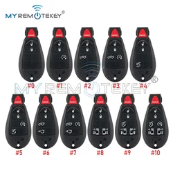 MYREMOTEKEY Fobik Case Remote Car Key Shell for Chrysler 300 Town Country Jeep Dodge Durango IC 2701A-C01C FCC IYZ-C01C