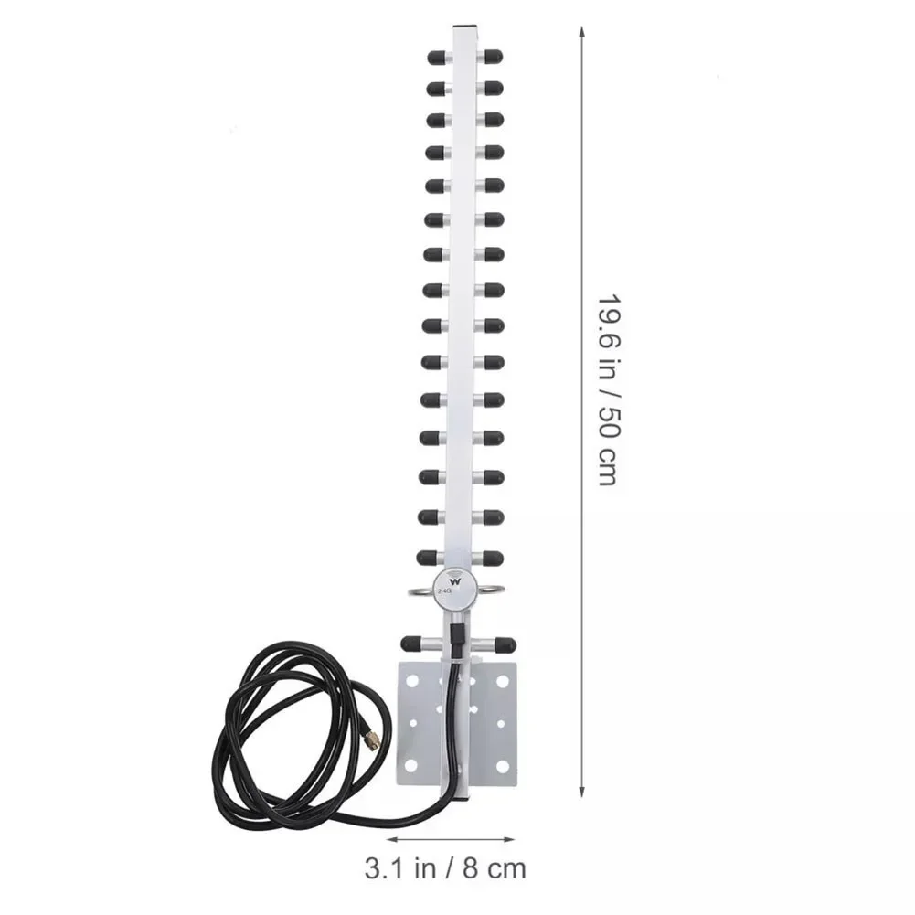 

Outdoor WiFi Signal Booster Directional Antenna with 25dBi Gain Compatible with Routers and For Wireless Cards