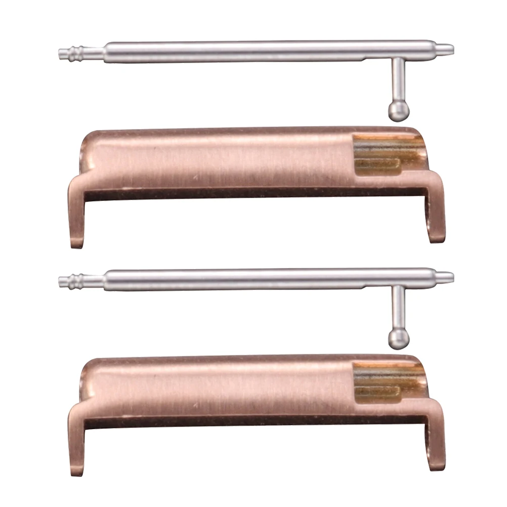 2er Set Smart Watch Bands Strap Connector Lugs Adapter Tool Golden Repair Parts