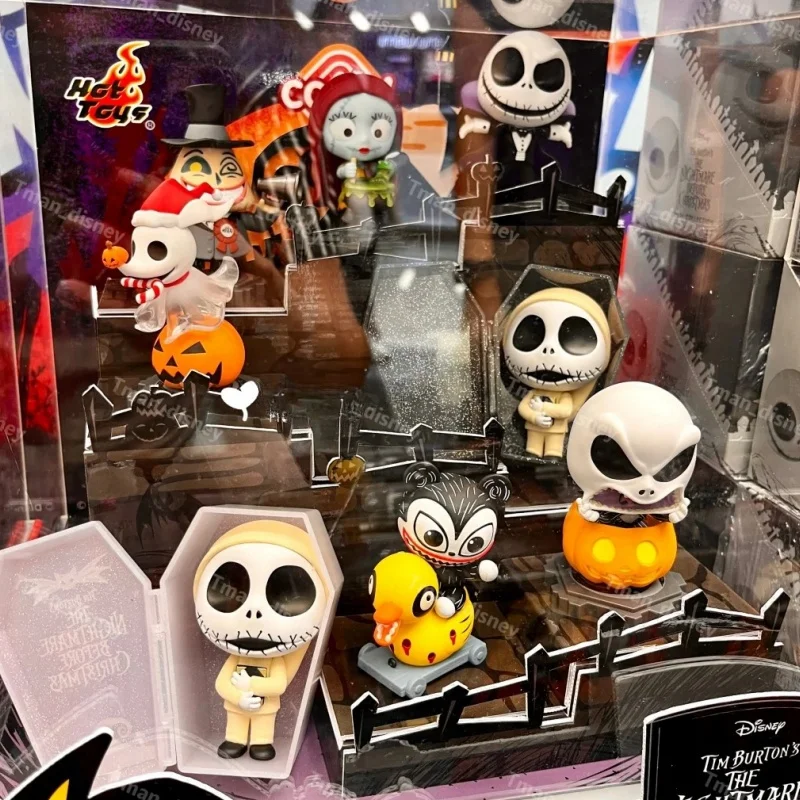 8pcs Box The Nightmare Before Christmas Blind Box Figures Jack Sally Cosbi Collectible Figurine Doll Holiday Birthday Gifts Toy