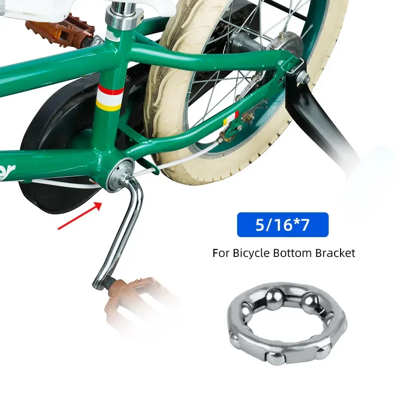 MTB Road Bike Headset Bottom Bracket Axle Ball Bearing Retainer Carbon Steel Bicycle Replacement for Hub Crank Fork view 4