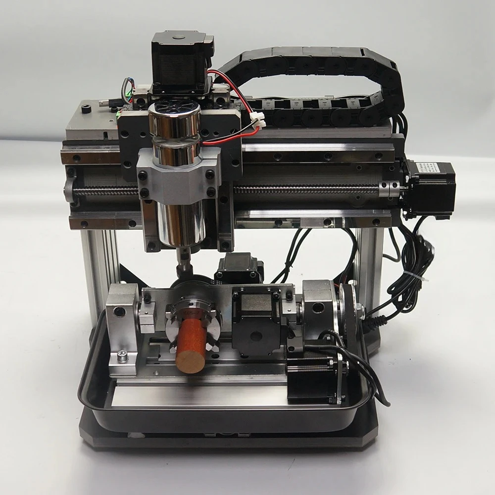 Rail 500W 4/5 Axis Milling Machine PCB Wood Aluminum Engraving Carving Cutter Equipment DIY CNC Router 3020 Square Linear Guide