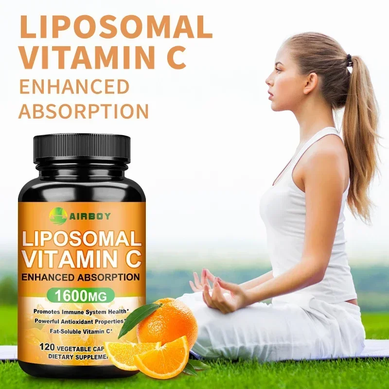 Liposomal Vitamin C - Promotes Collagen Production, for Immune System and Skin Health, Antioxidant