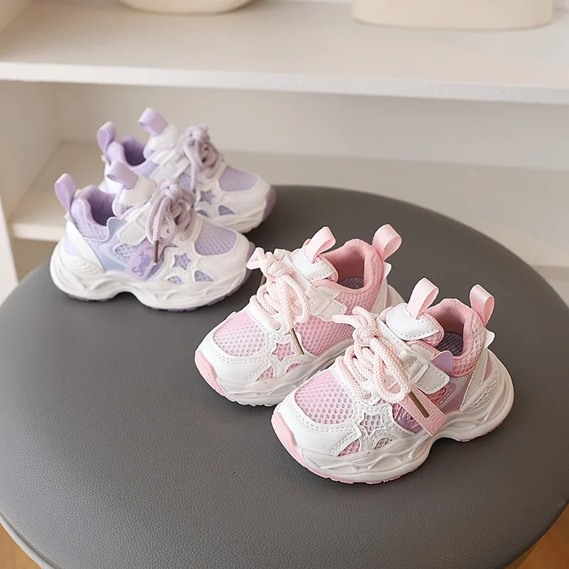 

Girl Sports Shoes 2025Autumn Fashion Mesh Children's Shoes Casual Simple and Versatile Women's Sport Running Girl Outdoor Shoes