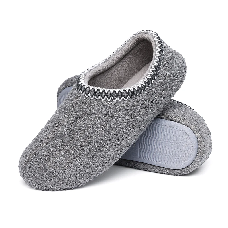 

Comwarm Women Flat Slippers Winter Warm House Shoes Memory Foam Soft Sole Slides Faux Cotton Female Shoes Short Fuzzy Home Slide