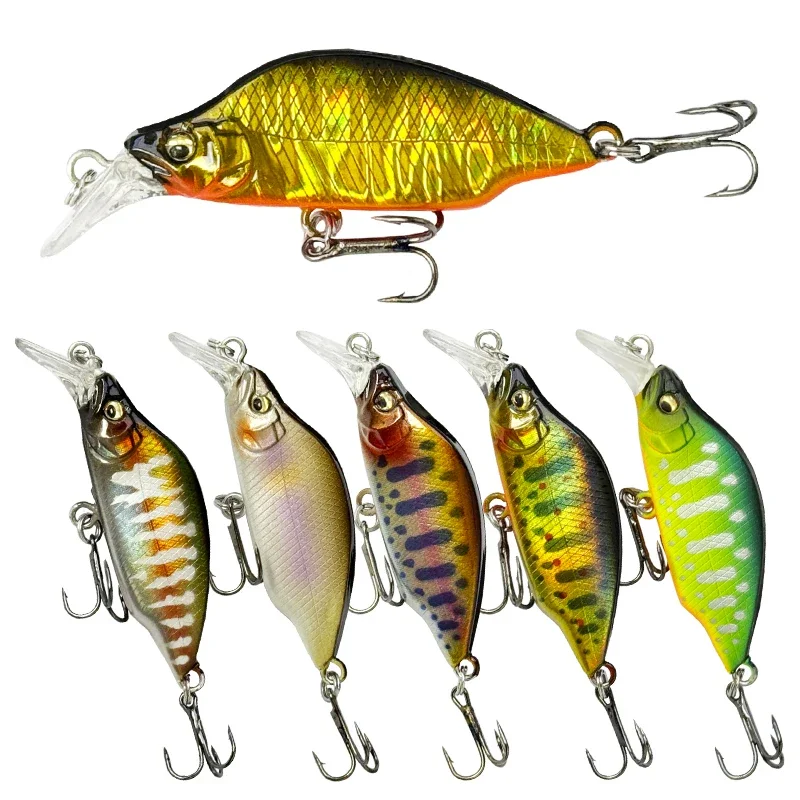 

45MM/3.8G Submerged Minnow Lure 3D Bionic Fish Eye. High-quality Export Painting Process, Multi-colours Artificial Lures