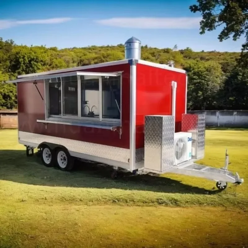 Full catering equipment Food truck Hot dog food cart with full restaurant kitchen equipment