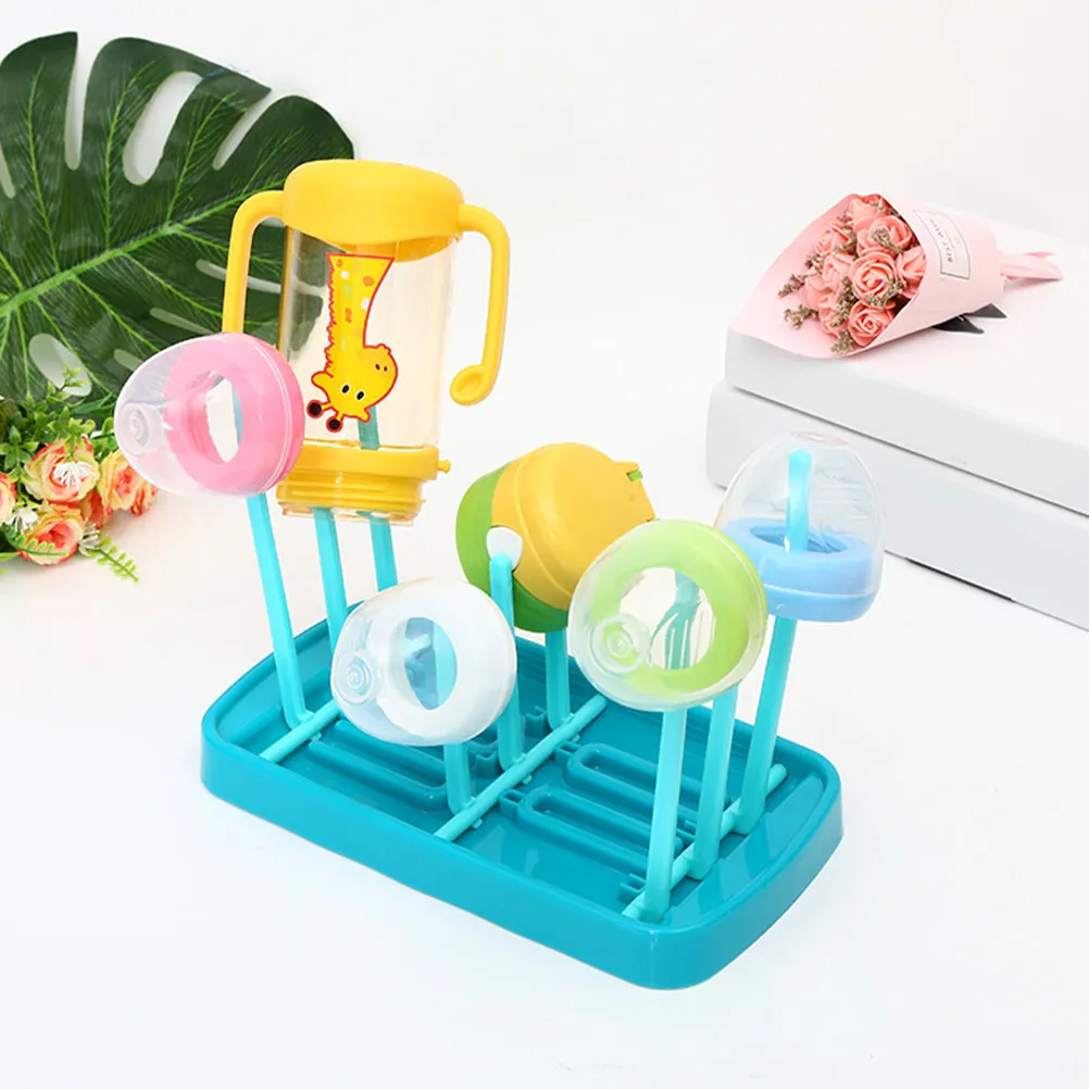 Baby Bottle Rack Organizer Drying for Bottles Vertical Dryer Drainer Collapsible