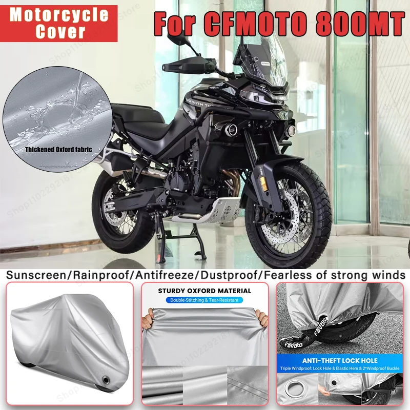 

Чехол для мотоцикла CFMOTO 800MT без ушей-наружная защита всего тела, водонепроницаемые, пылезащитные, термостойкие аксессуары для мотоциклов