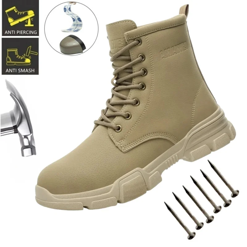 

Insulated Anti Smashing Anti Stabbing Welding Shoes for Safety Work Electricians Use Plush and Thickened Labor Protection Boots