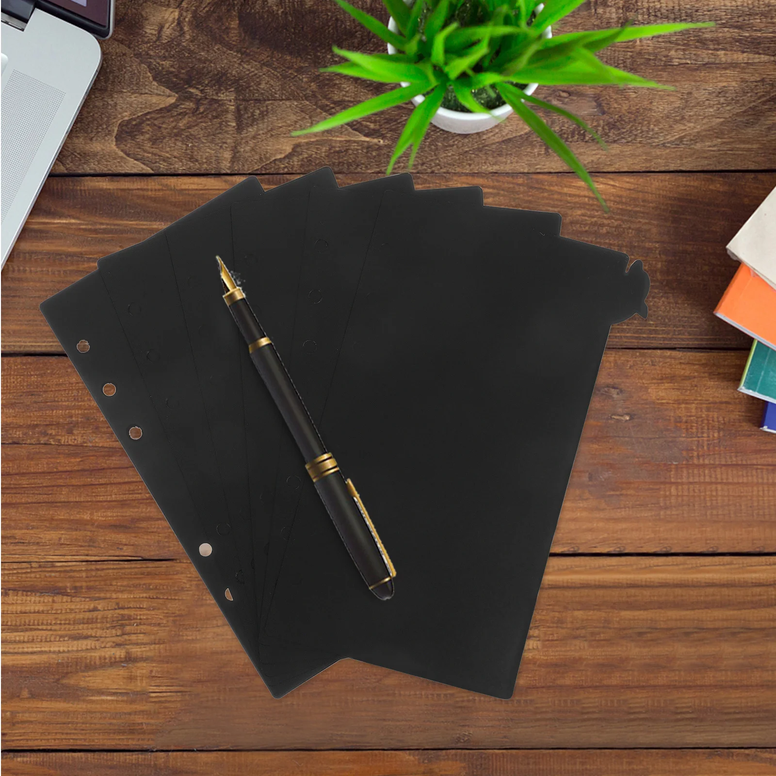 

6Pcs Dolphin Notebook Index Dividers Detachable Binder Tabs Colored Page Markers Flexible Ring Binder Divider Accessory