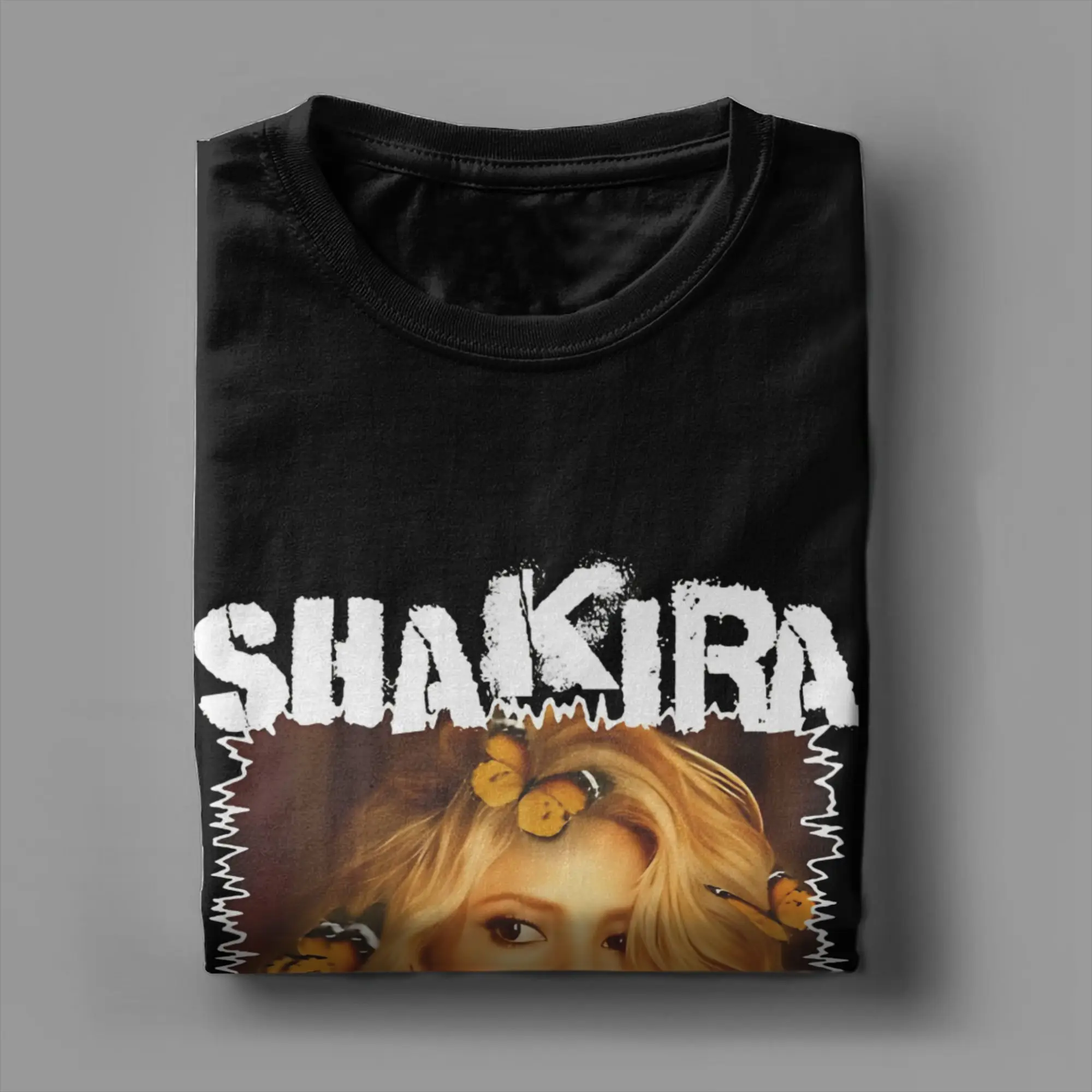 Men Women T Shirt Grunge Framed Shakira T Shirts Novelty  Summer Tees Funny 100% Cotton Clothing Gift Idea