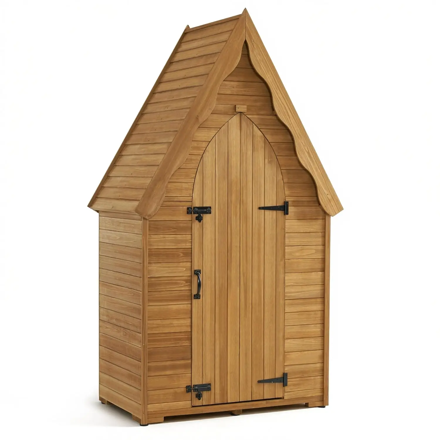 Outdoor Storage Cabinet, Wooden Garden Tool Shed for Yard 1955
