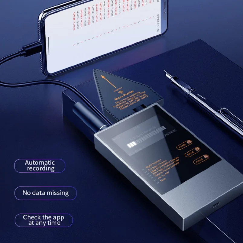 أدوات تجسس صغيرة للتنصت على المكالمات الهاتفية كاشف كاميرا خفية مضادة للرادار تجسس GSM لتحديد المواقع المقتفي التنصت أجهزة تجسس مكتشف