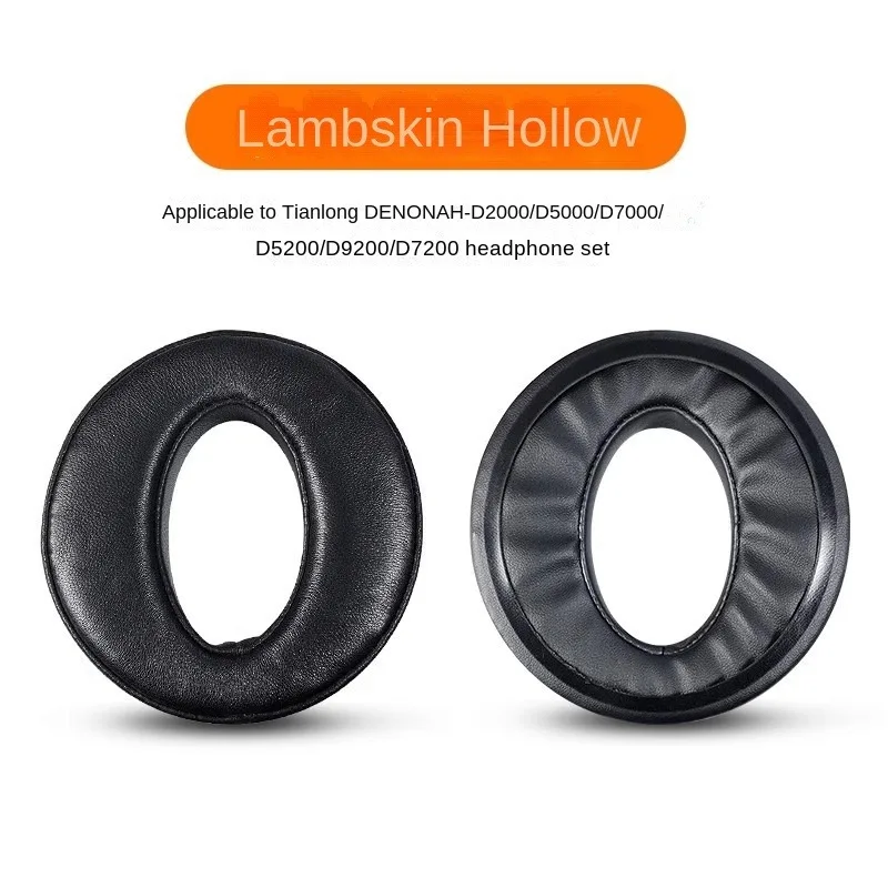 Almofadas de pele de carneiro para fones de ouvido DENON AH D2000 D5000 D5200 D7000 D7200 D9200