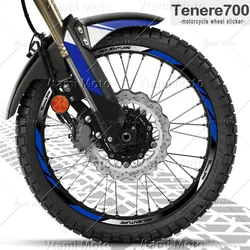 Reflective Motorcycle Wheel Sticker Motocross Rim Stripe Decals For Tenere 700 Tenere700 XT700 XT 700