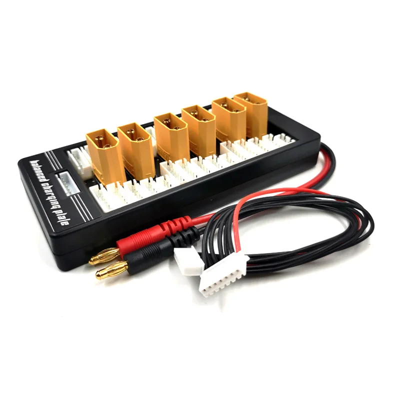 Multi Parallel Balanced Charging Board 2S-6S Lipo T/XT60/4.0 Plug for RC Battery Charger B6AC A6 Parallel Charging Plate Board