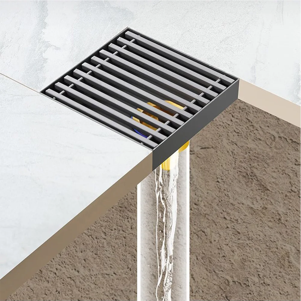 

Stainless Steel Floor Drain Household Hotel Bathroom Shower Room Large Displacement Floor Drain Bathroom Fixture
