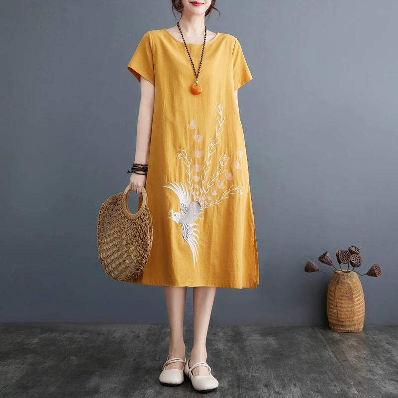 Summer 2024 Women's Mid-Length - Ethnic Style Dresses ulasan dan harga