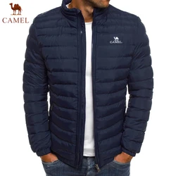 CADRAWER-Jaqueta de couro gola alta masculina, casaco quente, casaco de beisebol casual, corte coberto, jaqueta, moda de rua, marca, inverno, 20