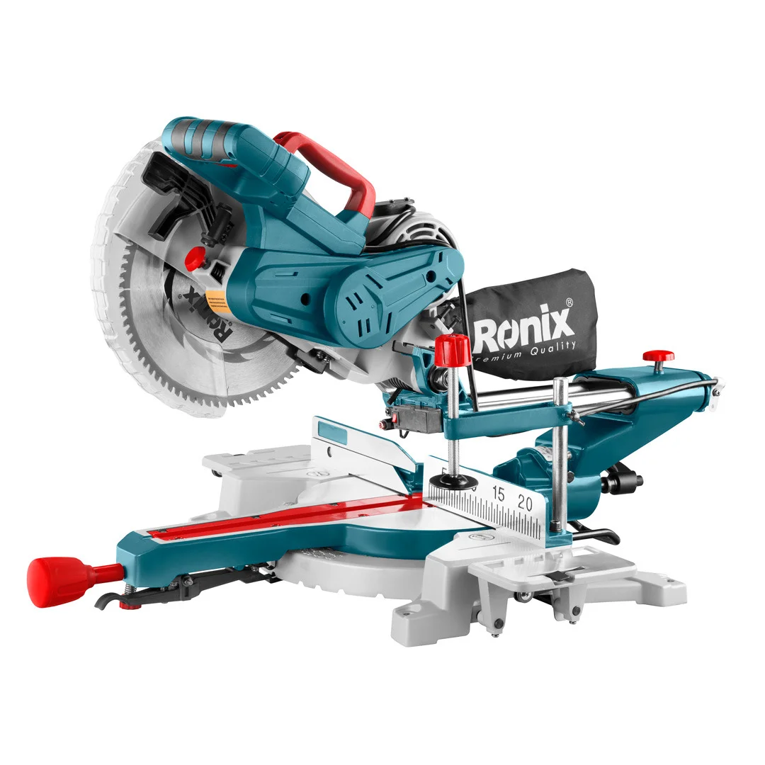 Ronix 5302 255mm Wood Metal Cutting Machine 2000W Electric Aluminium Cutting Sliding Miter Saw