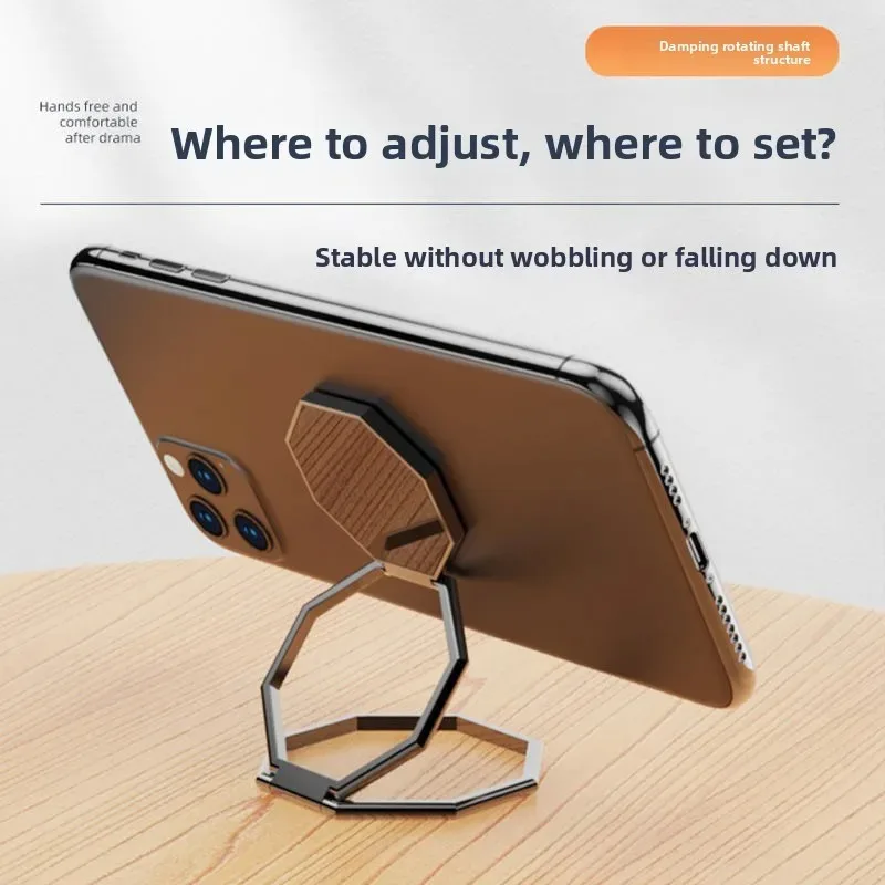 Supporto per anello per telefono cellulare girevole a 360 gradi Supporto da tavolo per telefono pieghevole multifunzionale Supporto da tavolo per telefono appiccicoso portatile
