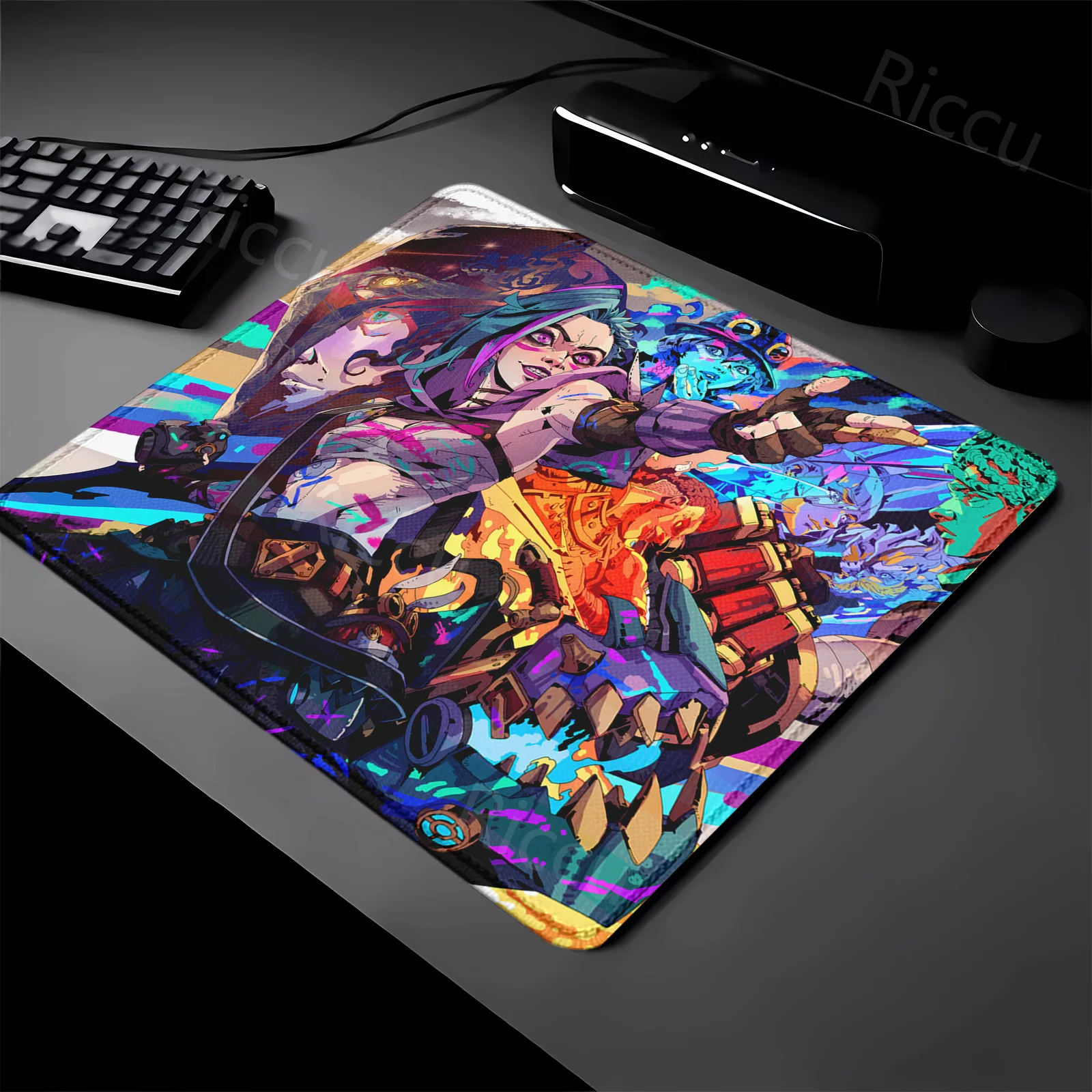 Arcane Jinx League of Legend Computer teclado mouse pad Gamer Protector Table Anime desk mat Rug Pc Accessories Gaming Mousepad