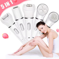 5 in 1 Cleaning Brush Electric Waterproof Cleaning Brush Silicone Sonic Facial Cleansing Brush