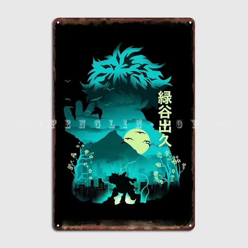 Midoriya Izuku Poster Metal Plaque Cinema Living Room Pub Garage Printing Plaques Tin Sign Poster