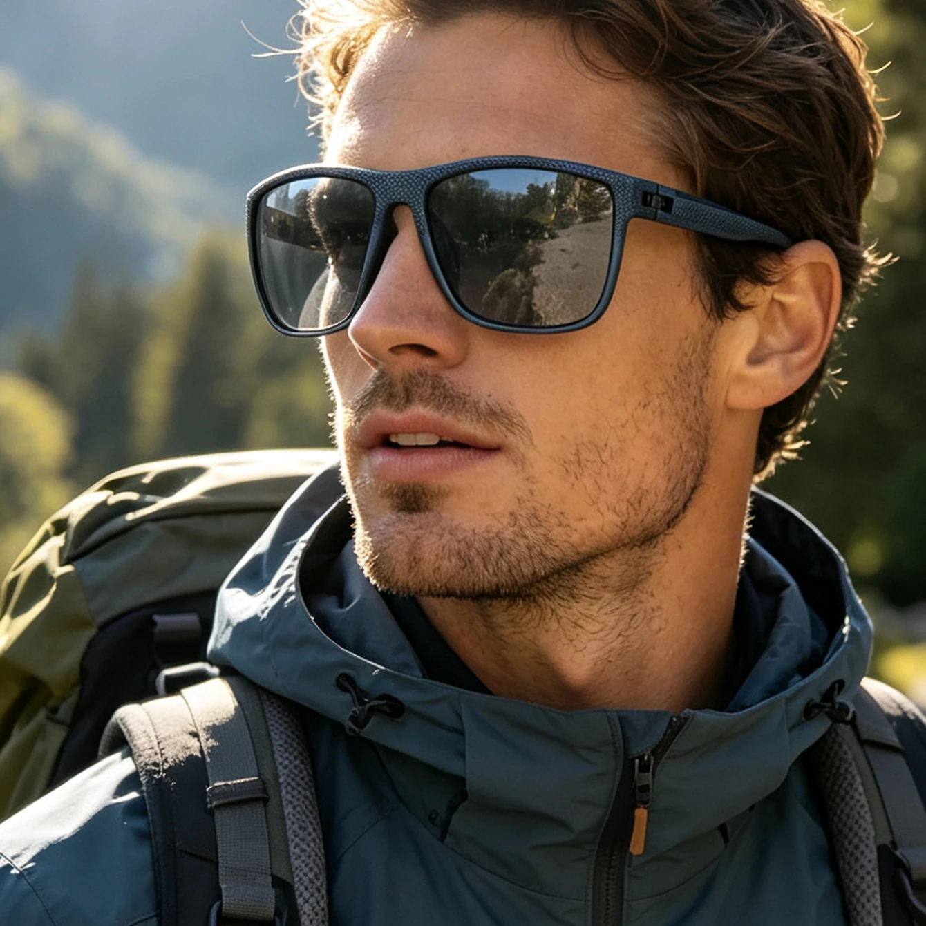 Photochromic UV400 Sports Sunglasses Windproof Lightweight Unisex Shades for Running Cycling Baseball Driving Travel