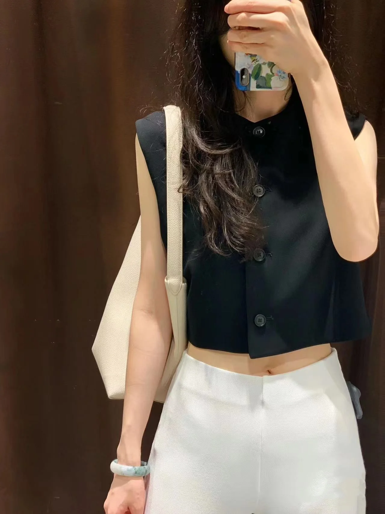 

Женский круглый жилет Ne, топ на пуговицах, элитный летний новый поступление, корейский свободный крой, кардиган из полиэфирного волокна