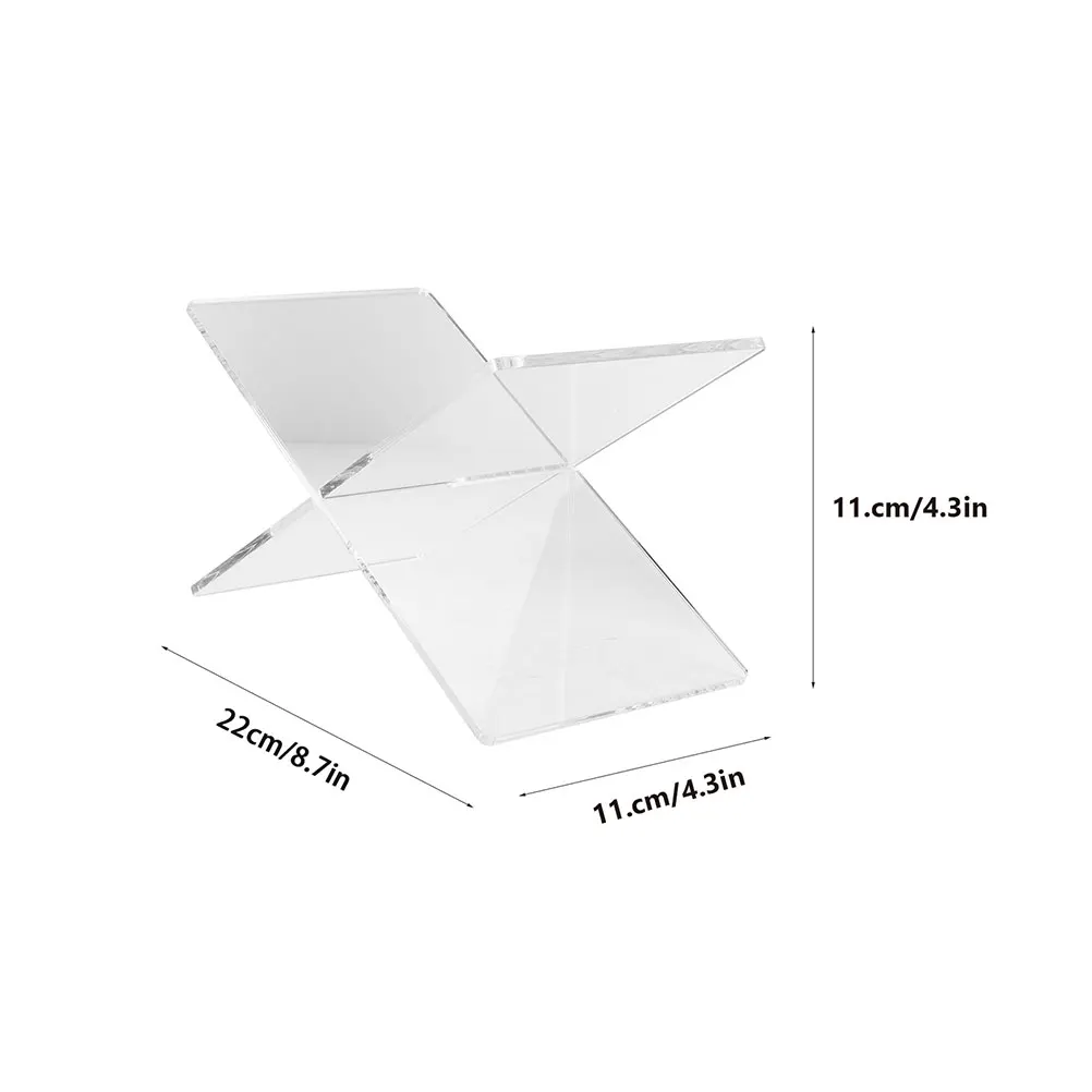 2 قطعة حامل كتب أكريليك X شكل حامل القراءة لمكتب الطبخ الموسيقى النتيجة عرض موقف سطح المكتب حامل لوحي ديكور المنزل #2