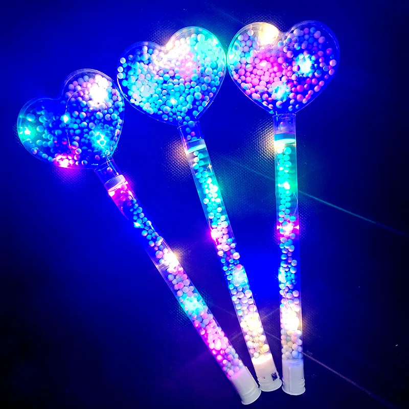 

Luminous Stick Princess Love Fluorescent Stick Glow In The Dark Toys Fairy Stick Girls Dress Up Props Children's Luminous Toys