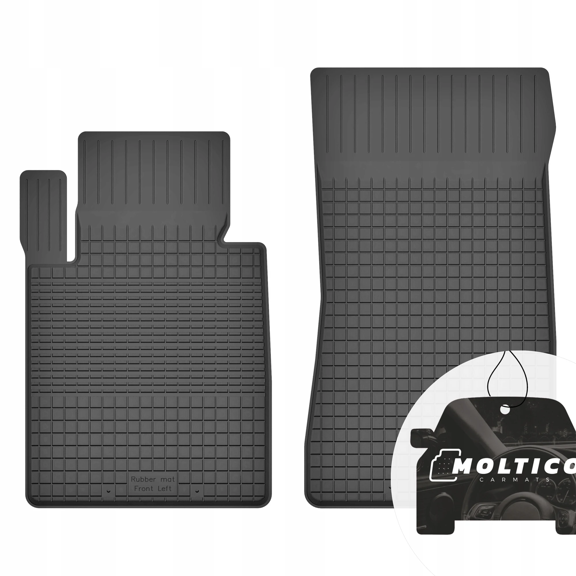 Tappetini in Gomma Posteriori e Anteriori per BMW 5 F10 2010-2017 con Rant