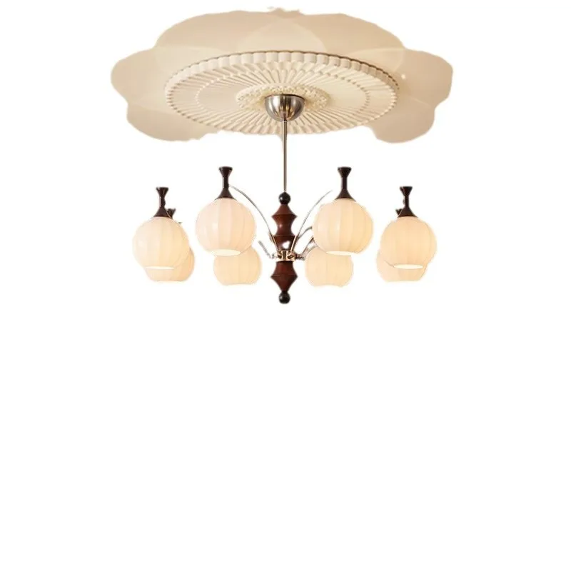 

French style, medieval style, walnut lamp, high sense