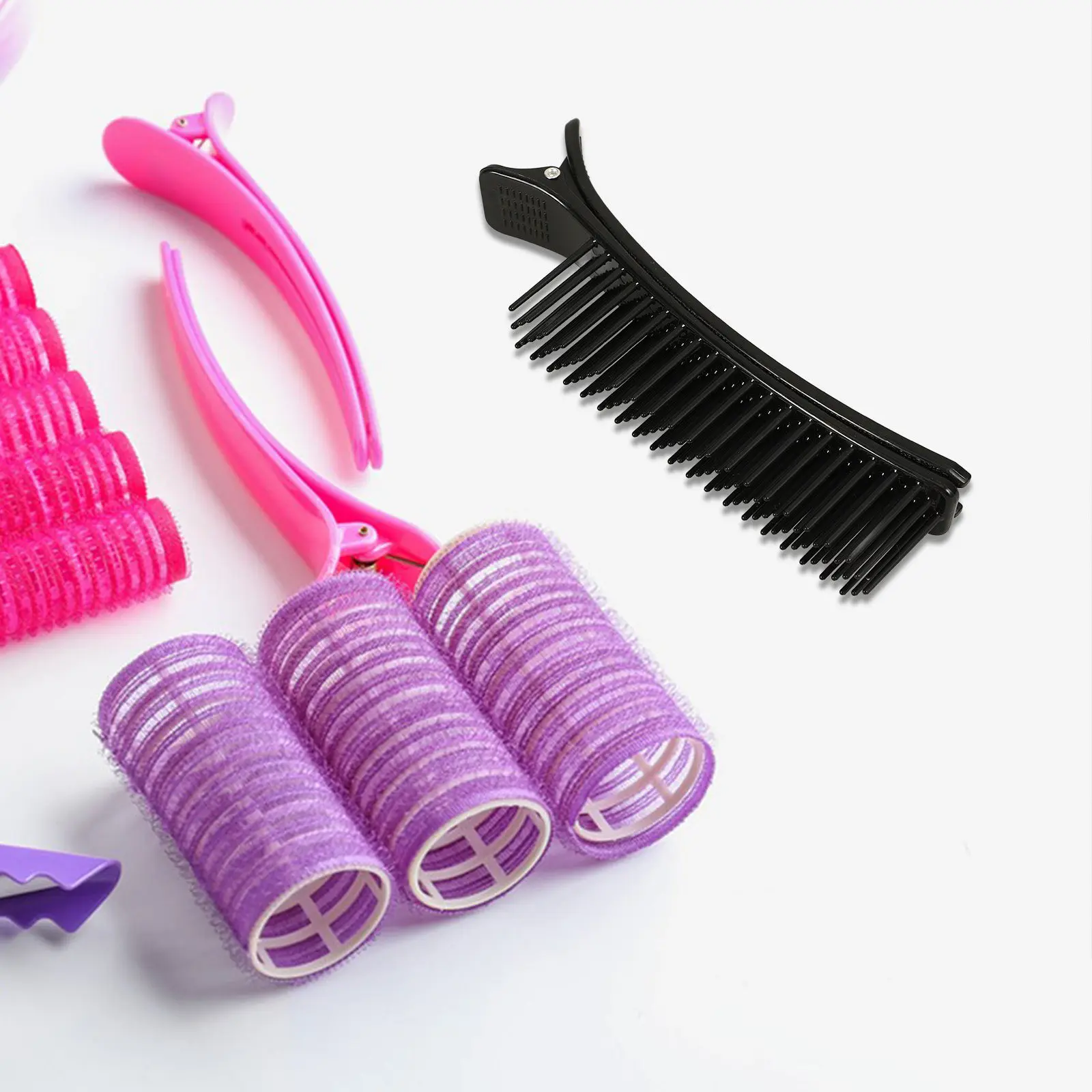 2Pcs Hairdressing Clips Salon Sectioning Hair Cutting Dye Hairstylist Multi Purpose Portable Lightweight Styling Clamps