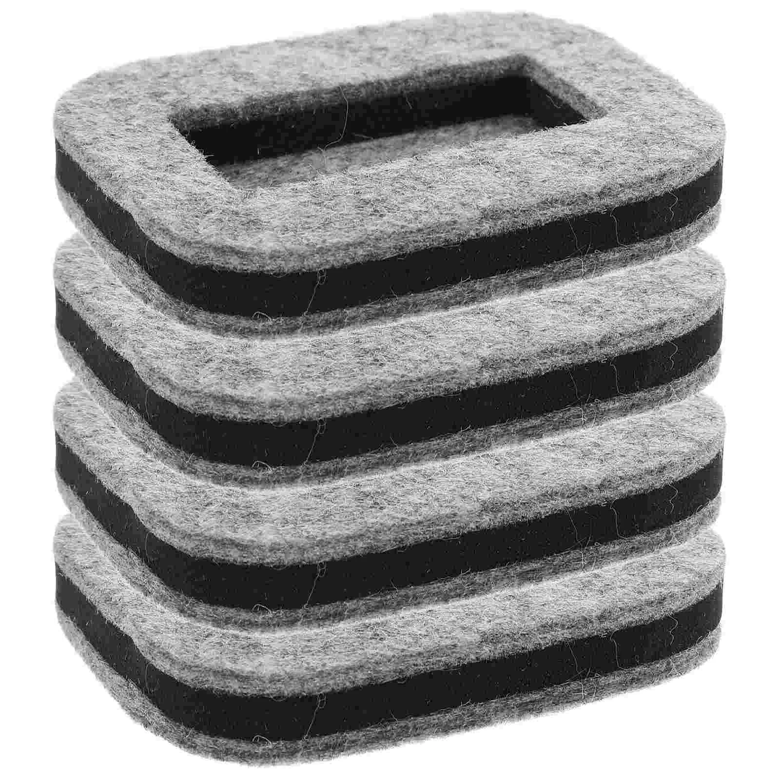 Borracha Roller Cup Caster, móveis Coasters, Floor Card, Rolhas de cadeira, Feltro Wheel Table, 4 pcs